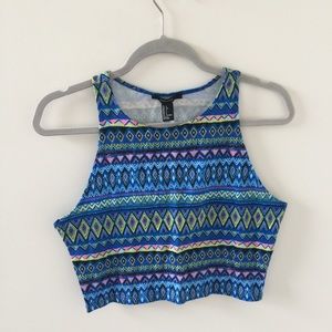 NWT Forever 21 Colorful Crop Top